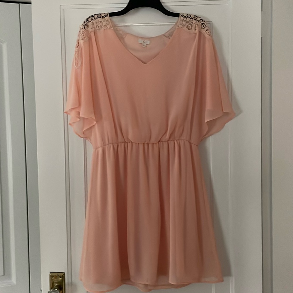 C Label Peach Colored Dress Size L